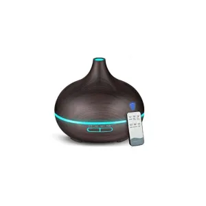 500ml Ultrasonic Essential Oil Humidifier with Remote, LED Light, and Music Diffuser