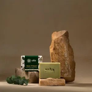 Alpine Whisper | Handmade Eucalyptus & Camphor Soap with Moisturizing Formula (120gm)