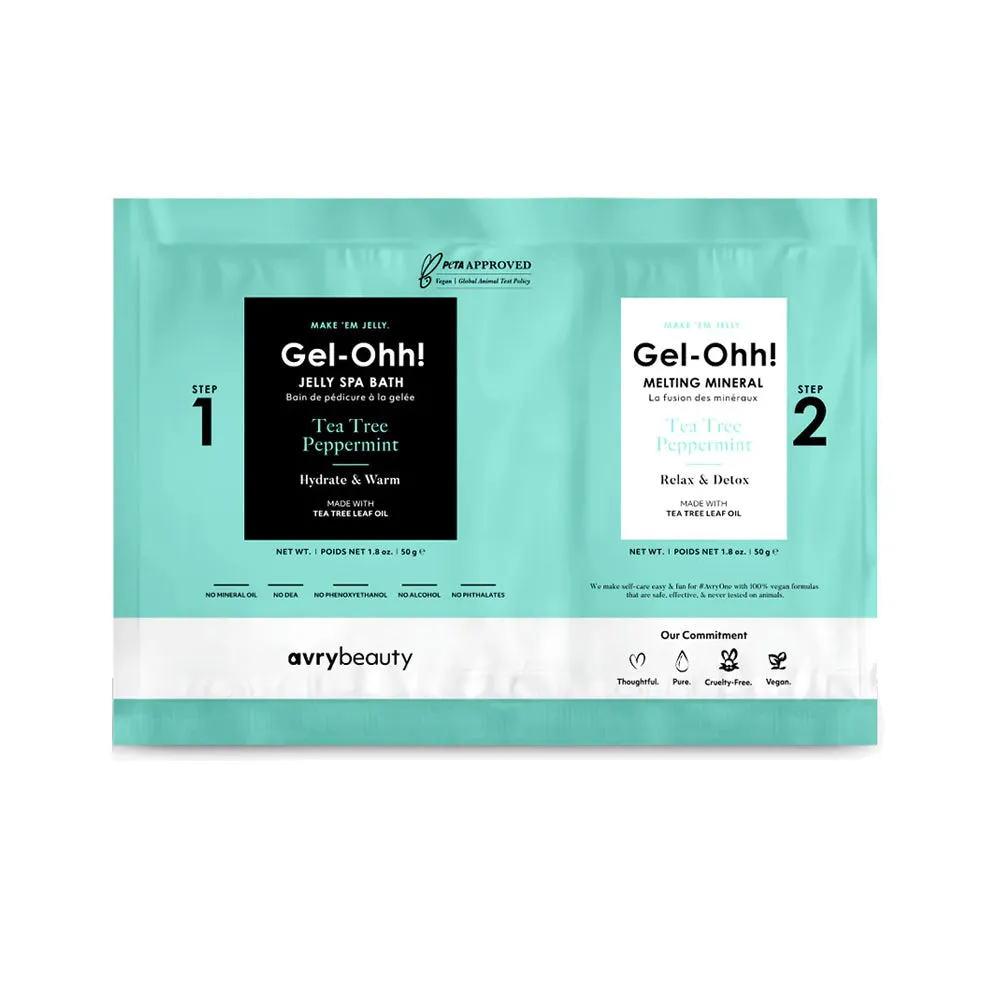 Avry Beauty Gel-Ohh! Jelly Spa 2-Step Pedi Bath - Tea Tree & Peppermint