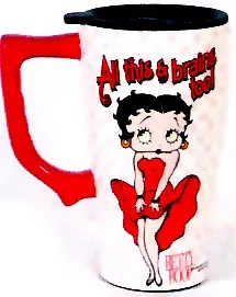 Betty Boop All This and Brains Too Travel Mug