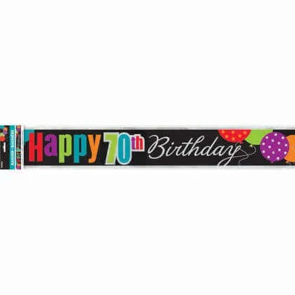 Birthday Cheer - Happy 70th Birthday Banner