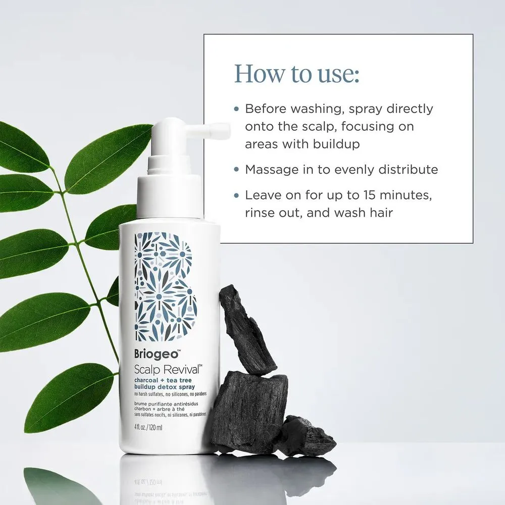 Briogeo Charcoal   Tea Tree Buildup Detox Spray