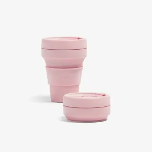 Eco-Friendly Coffee On-the-Go: Leakproof 12oz Collapsible Travel Cup