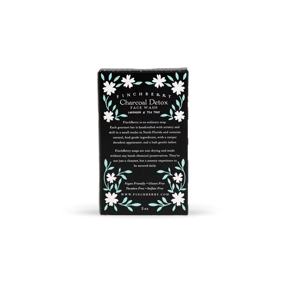 Finch Berry Vegan Face Soap - Charcoal Tea Tree Detox