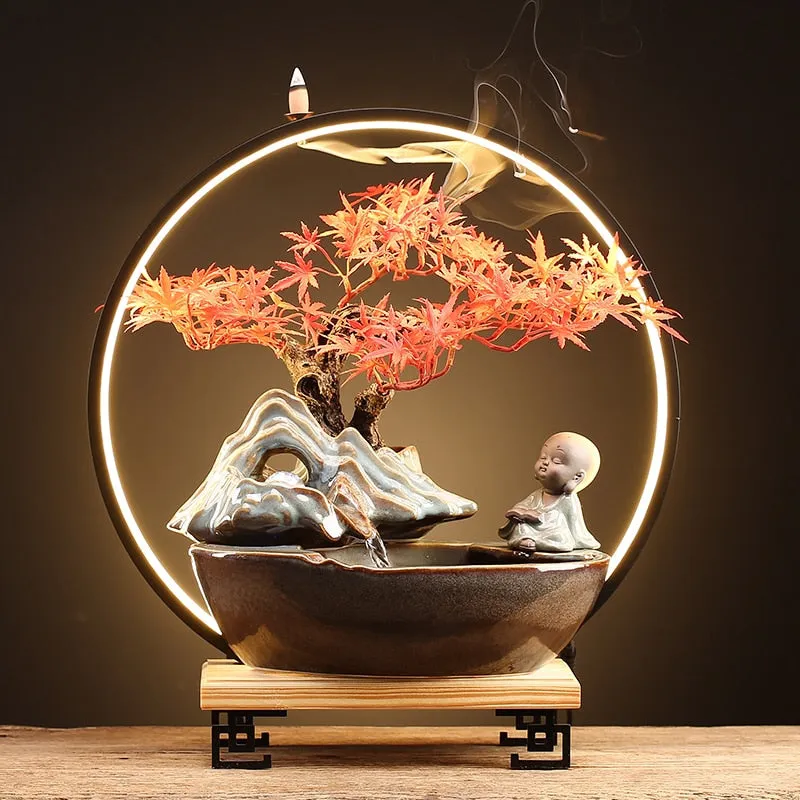 Forest Life Aroma Therapy Waterfall Incense Burner