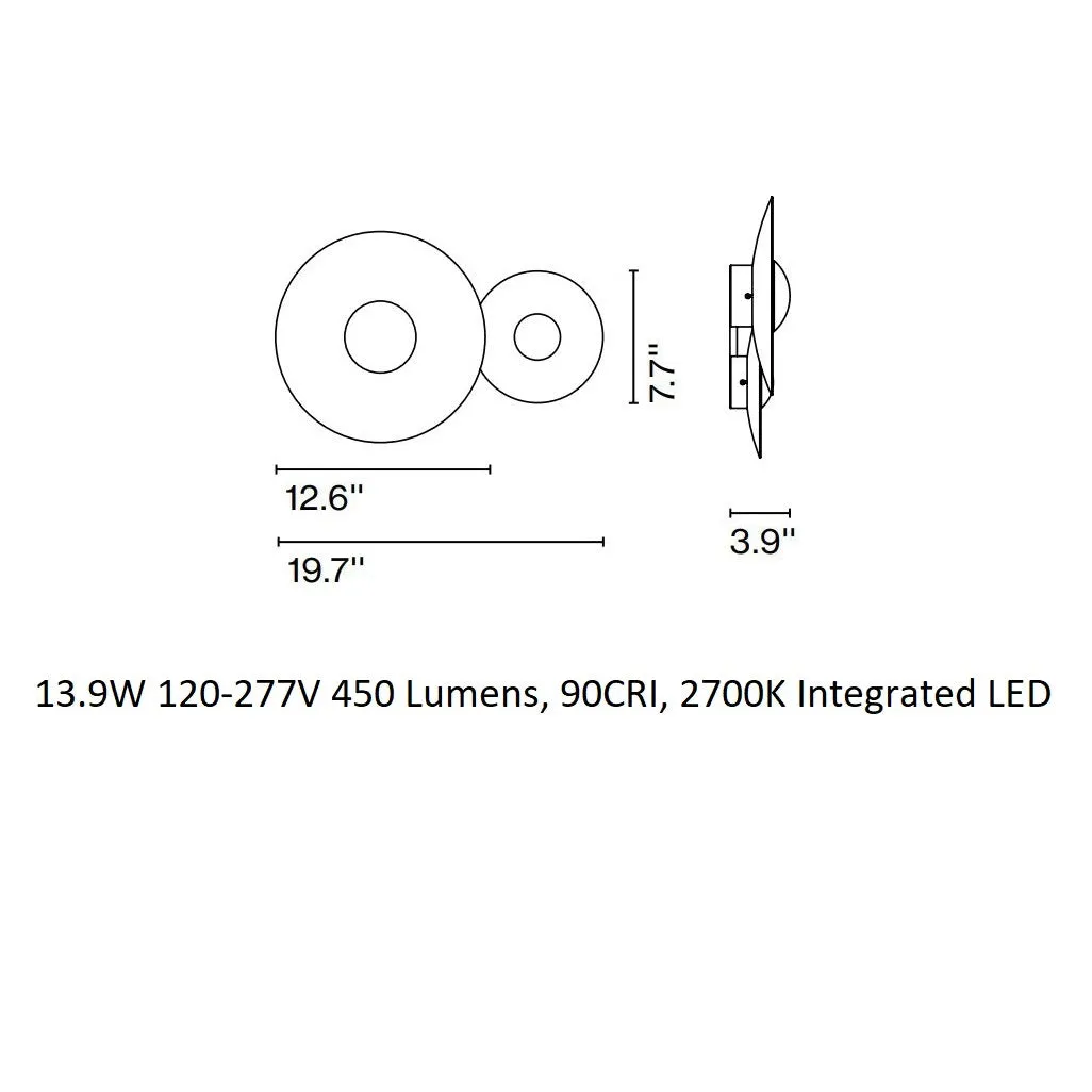 Ginger LED 2-Light Cluster Wall Sconce