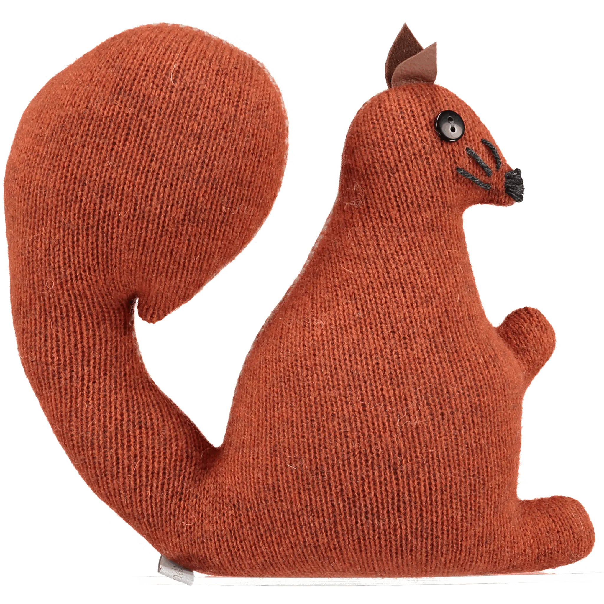 Knitted Red Squirrel With Lavender