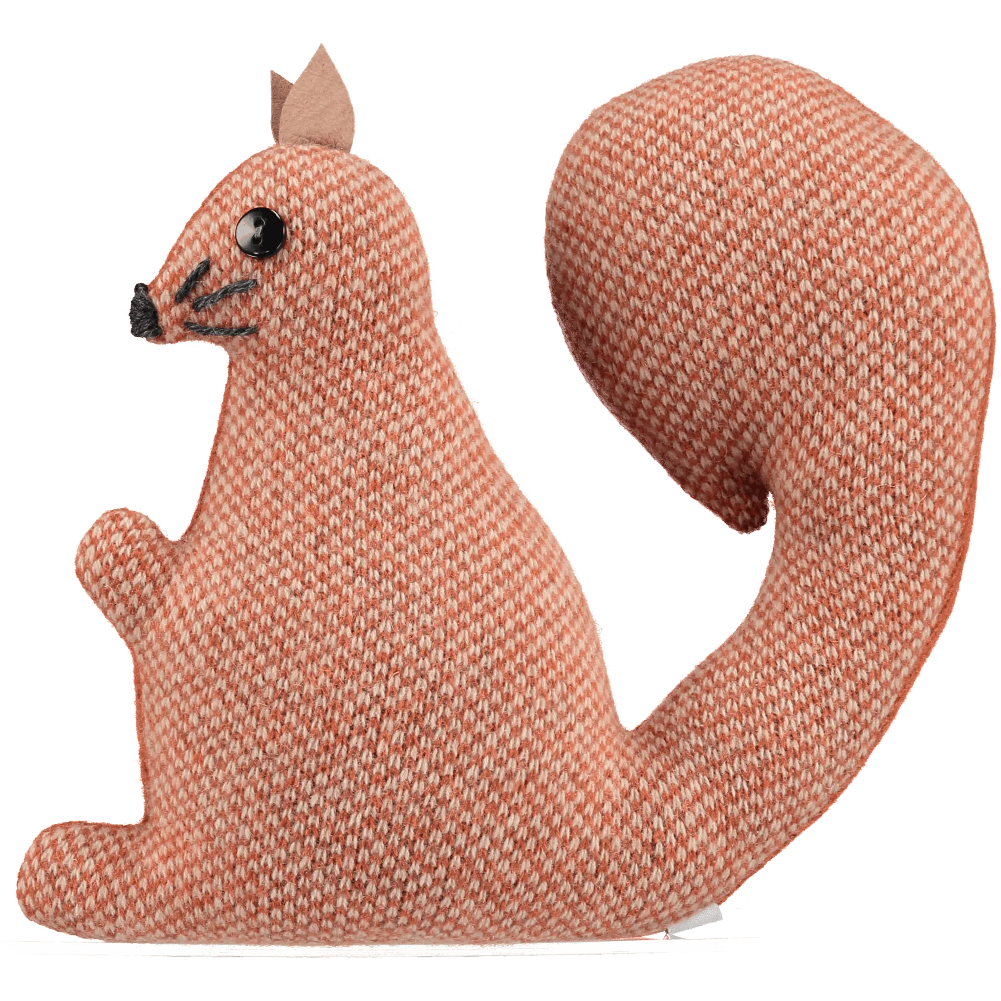 Knitted Red Squirrel With Lavender