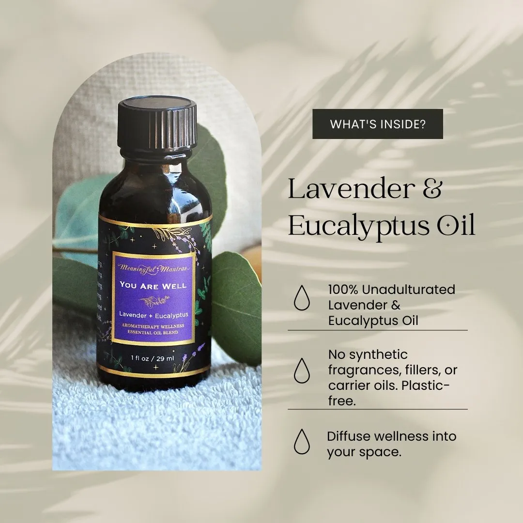 Lavender & Eucalyptus 1oz Aromatherapy Wellness Oil