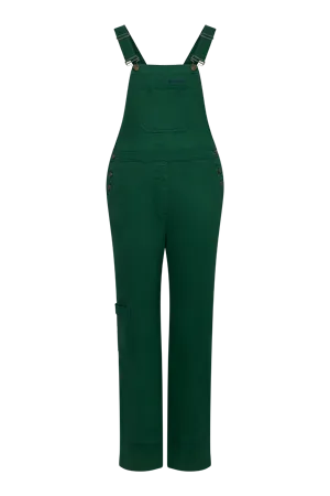 LENI - Cotton Dungarees Forset Green