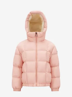 Moncler Enfant Girls Down Padded Ana Jacket in Pink