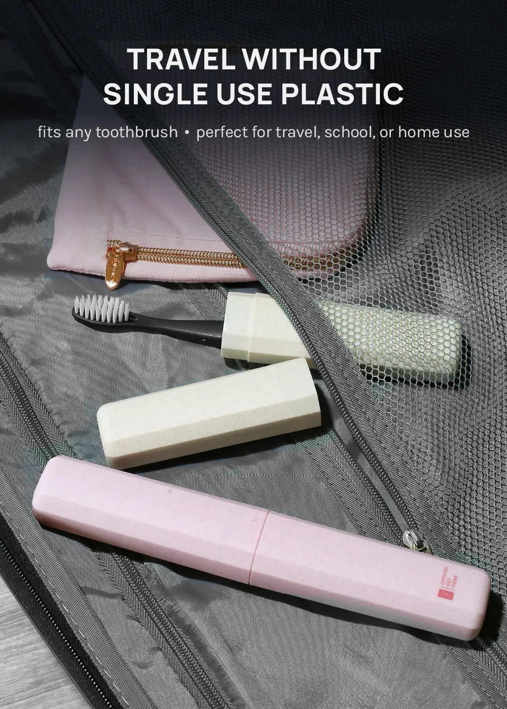 Official Key Items Biodegradable Toothbrush Case