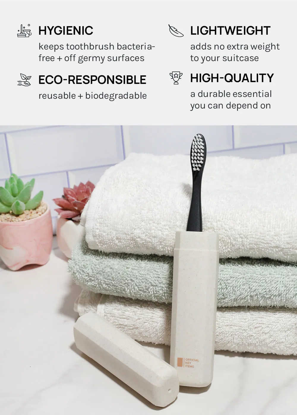 Official Key Items Biodegradable Toothbrush Case