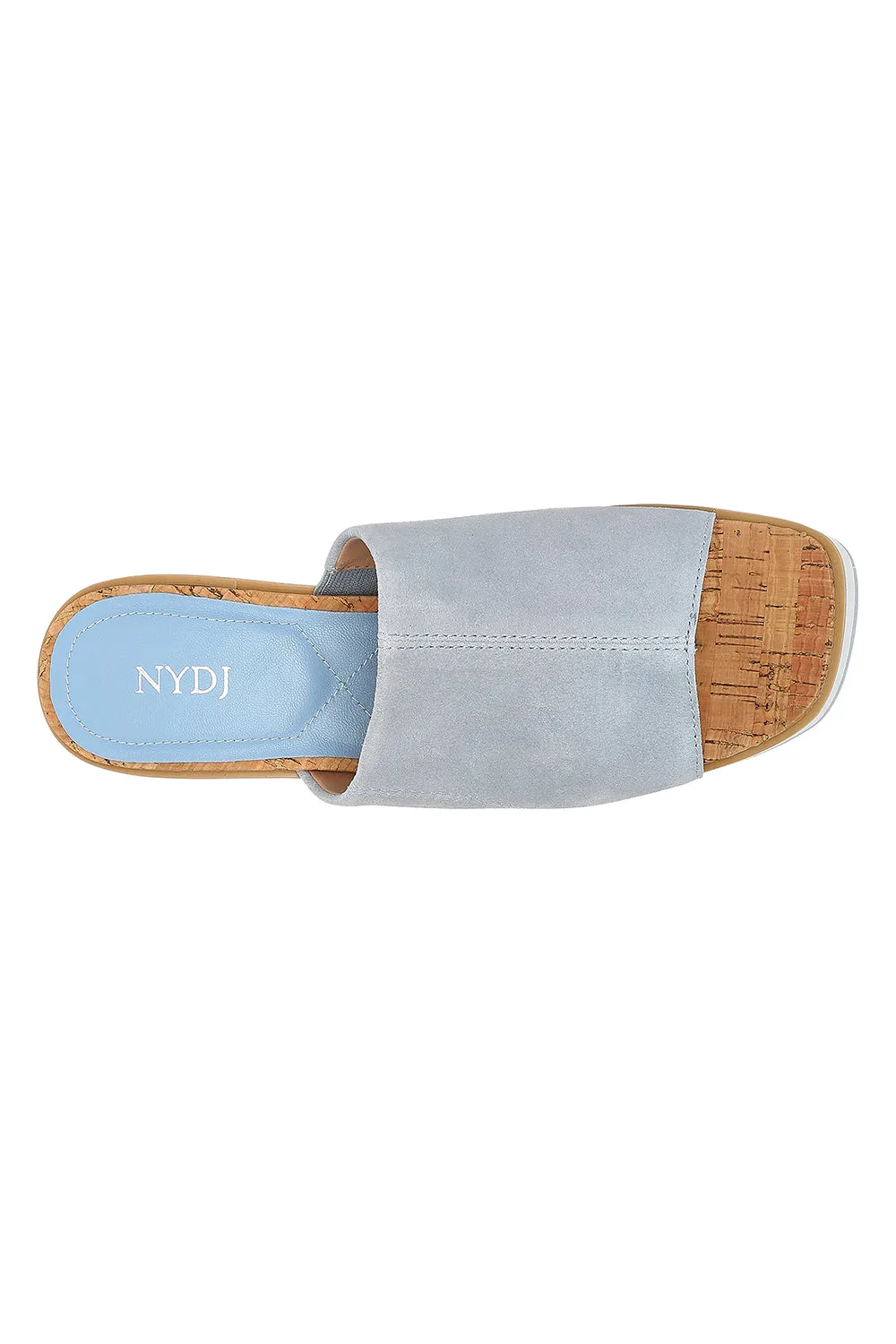 Rysa Wedge Sandals In Wide Width - Denim