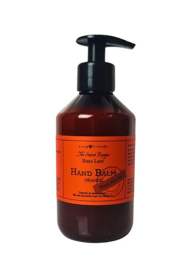 Soap&Friends Moisturizing Hand Balm - Orange, Enriched with Shea Butter, 300 ml