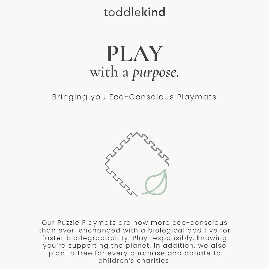 Toddlekind Classic Puzzle Playmat - Classic Moss