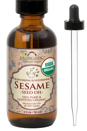 US Organic Sesame Seed Oil, 100% Pure Certified USDA Organic