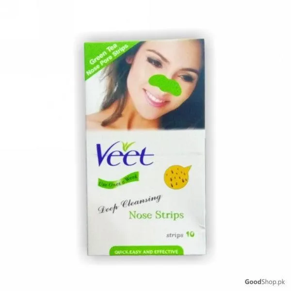 VEET NOSE STRIPS WITH VELVET ROSE&ALMOND OIL 8PCS