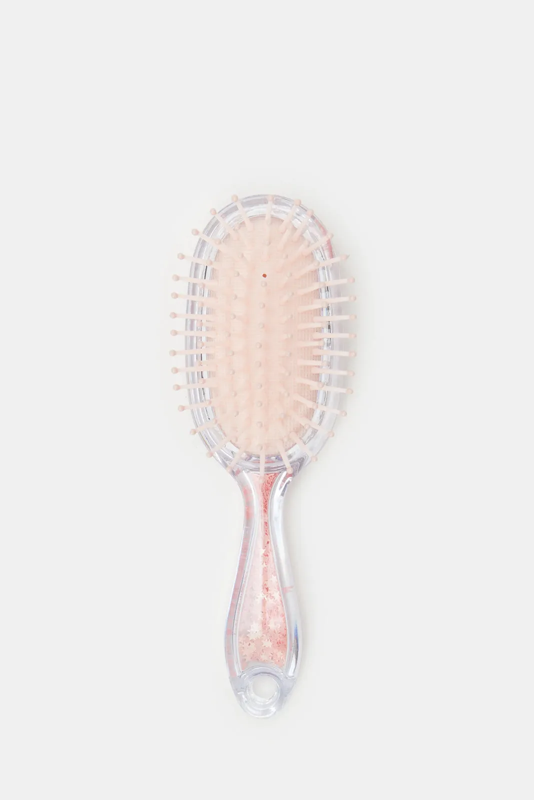 Women Pink Embellished Hair Brush