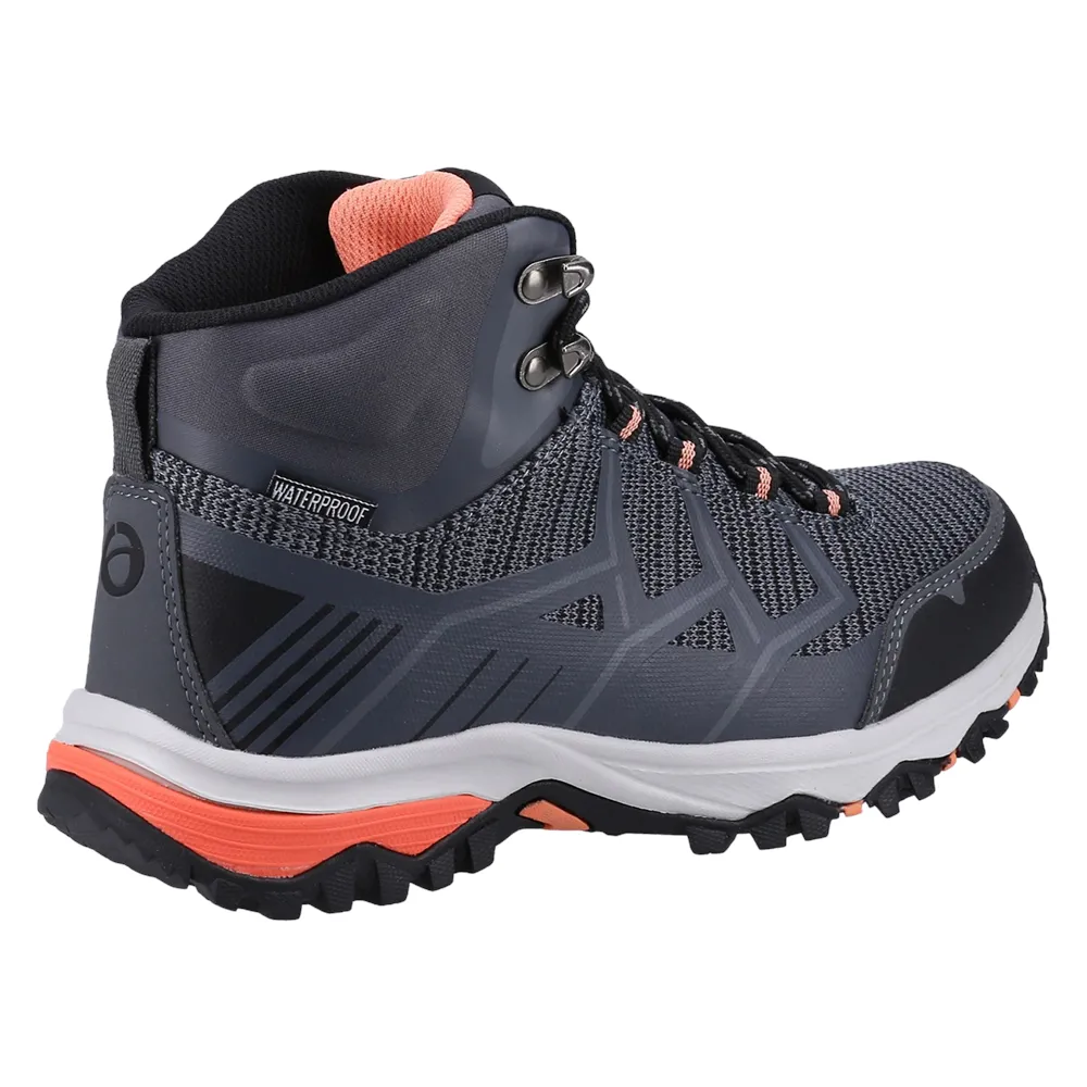 Wychwood Recycled Hiking Boots Grey/Coral